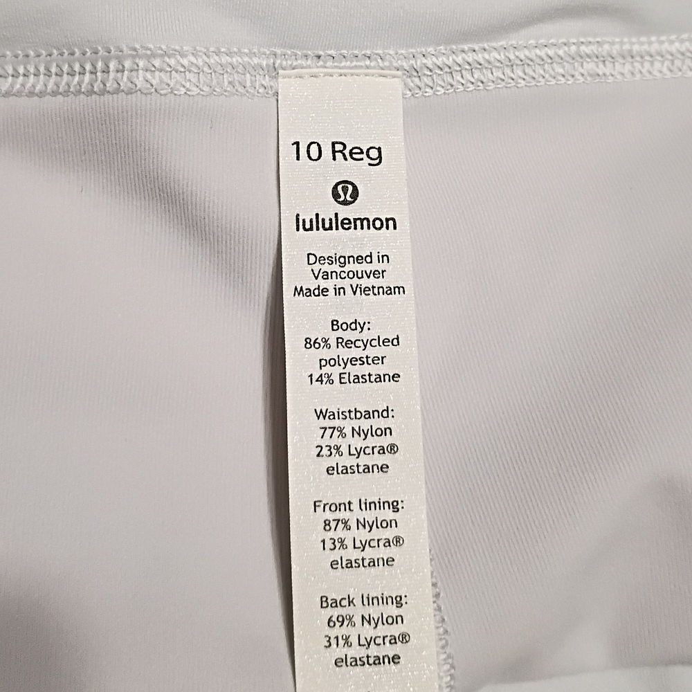 Lululemon Pace Rival Alpine White Mini Tropical Shadow Starlight Running Skirt - Picture 9 of 10